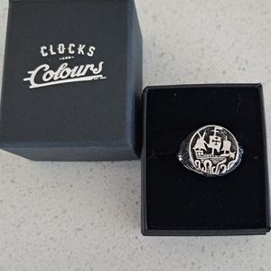 Clocks and colours "kraken" ring size 12